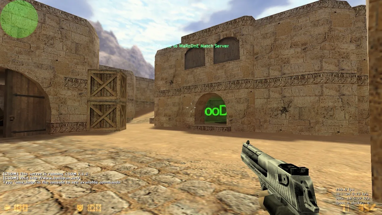 de_dust2_hng карта для CS 1.6: баланс сторон, точки, .nav, оптимизация wpoly/epoly — скриншот 6