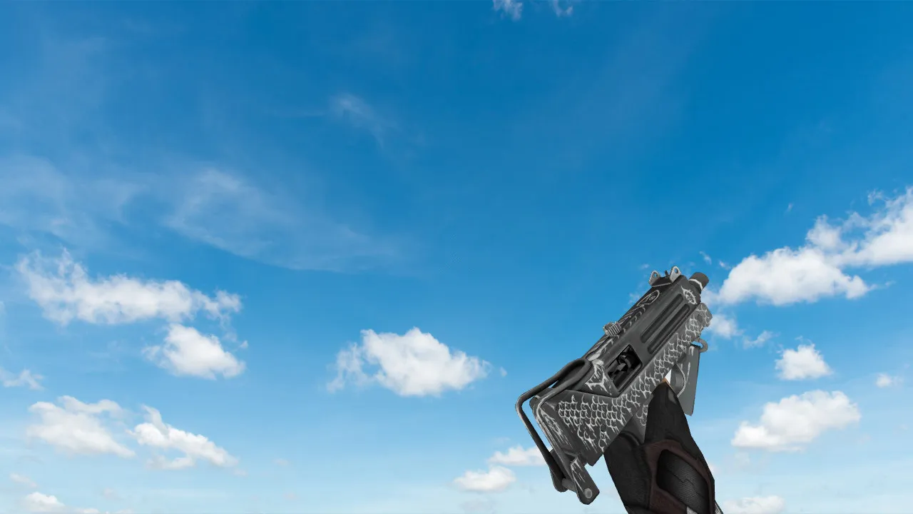 Скачать Модель «MAC-10 «Белая рыба»» для CS 1.6 - уникальный скин - Скриншот