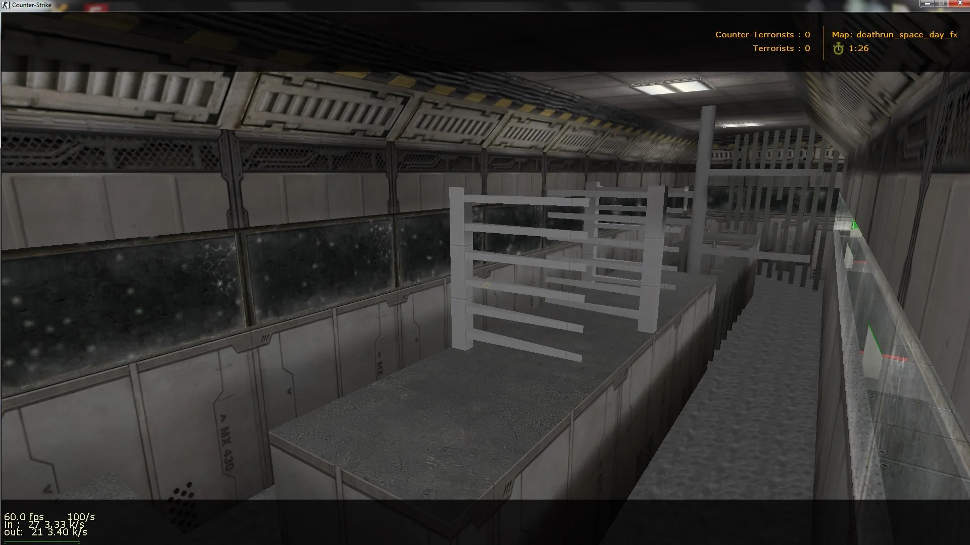 Скачать deathrun_space_day_fx для CS 1.6: карта Deathrun, дневные FX, точки под защиту и ловушки - Скриншот