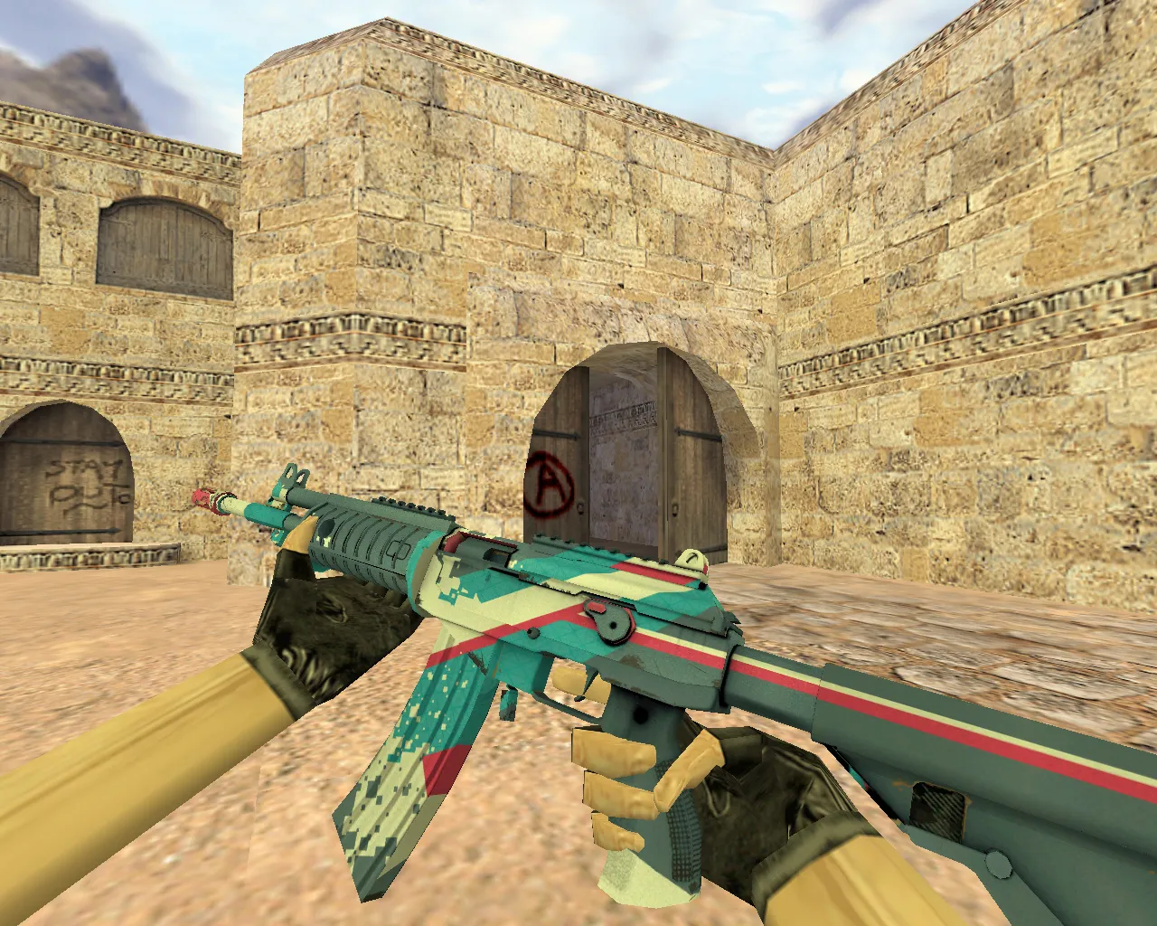 Скачать Модель «Galil Леденец» для CS 1.6 - Погрузитесь в игру - Скриншот