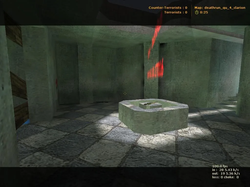 Скачать deathrun_qu_4_clarion для CS 1.6: правила, тактика за Т и КТ, точки, оптимизация и .nav - Скриншот