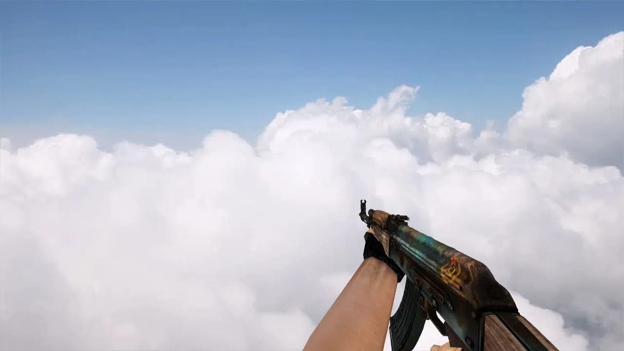 Скачать Модель v_ak47 Soviet Rust для CS 1.6: p_ и w_ версии, звуки, анимация осмотра и качество текстур - Скриншот