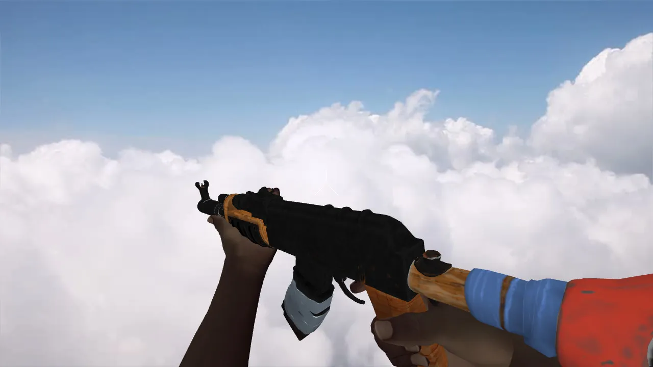 Скачать Модель «AK-47 RUST» для CS 1.6: v_ и p_ модели, звуки, анимация осмотра и качество текстур - Скриншот