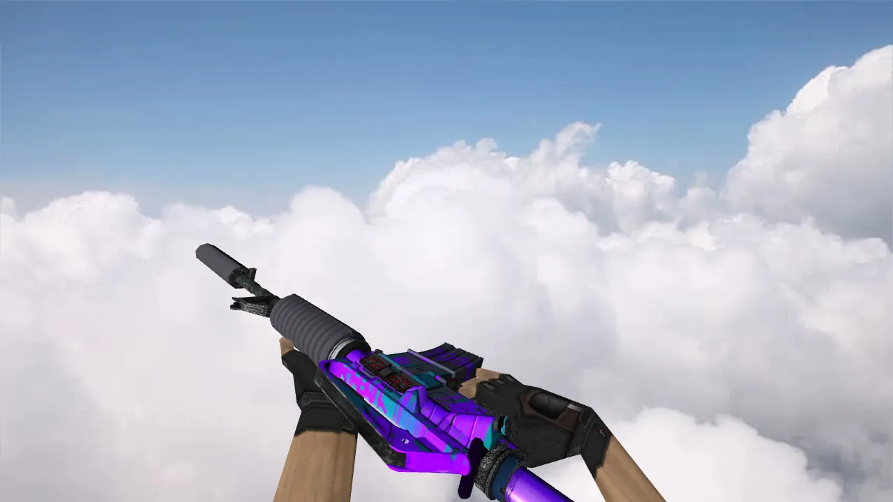 Скачать Модель M4A1 Lnk Attack v_ для CS 1.6: p_ и w_ модели, звуки, анимация осмотра и качество текстур - Скриншот