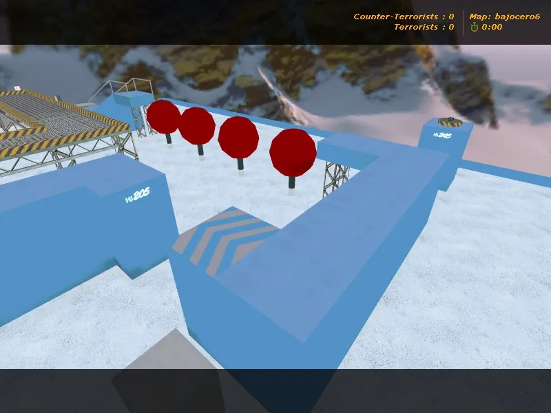 deathrun_bajocero для CS 1.6: точки, раунды и боты, .nav, оптимизация и настройка карты — скриншот 5