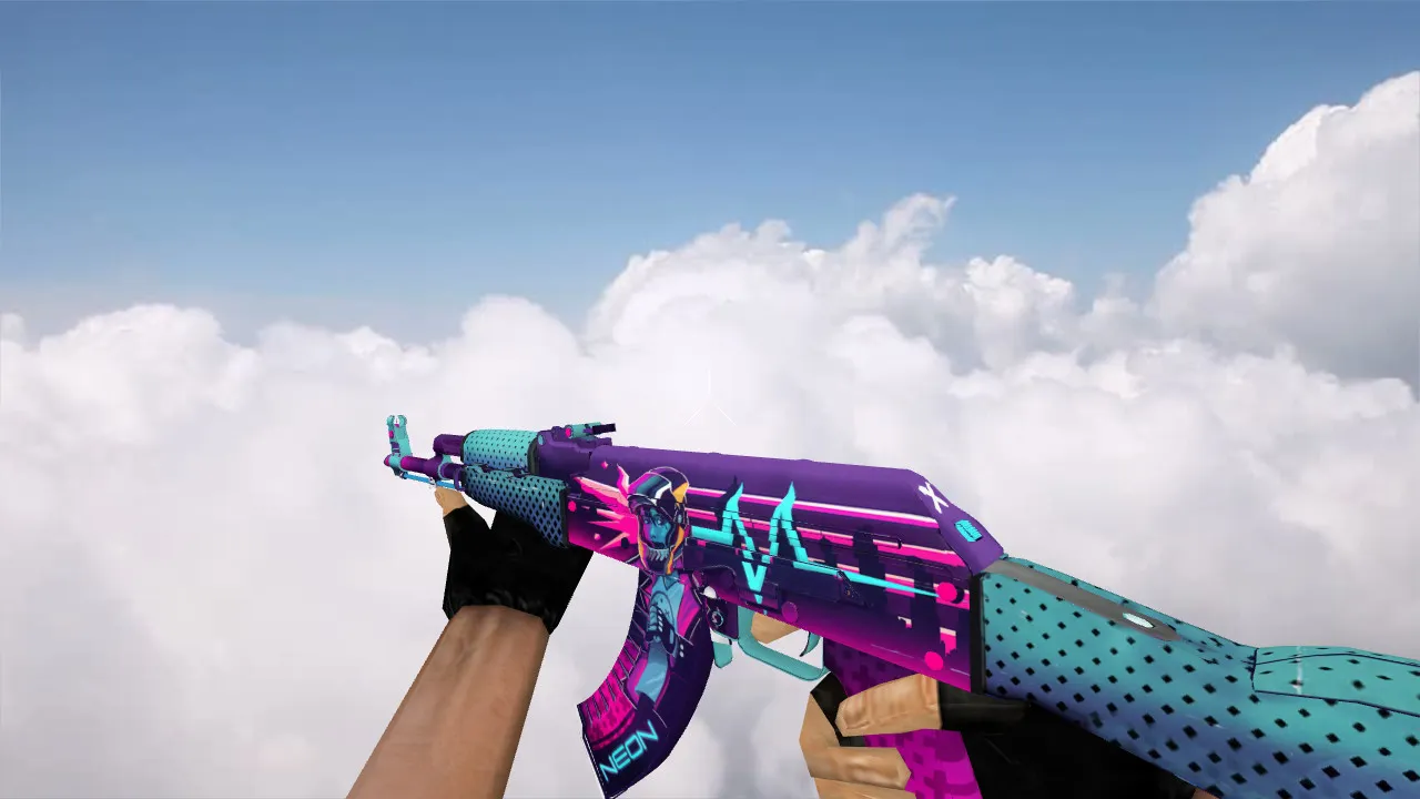 Скачать Модель «AK-47 Neon Rider» для CS 1.6 | Уникальный стиль и качество - Скриншот