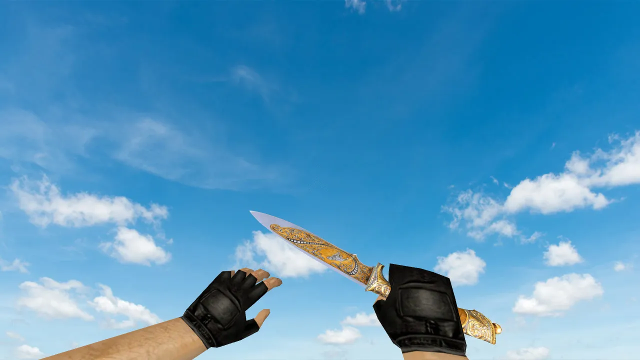 Скачать Модель ножа «Engraved Blade» для CS 1.6: v_ и p_ модели, звуки, анимация осмотра, качество текстур - Скриншот