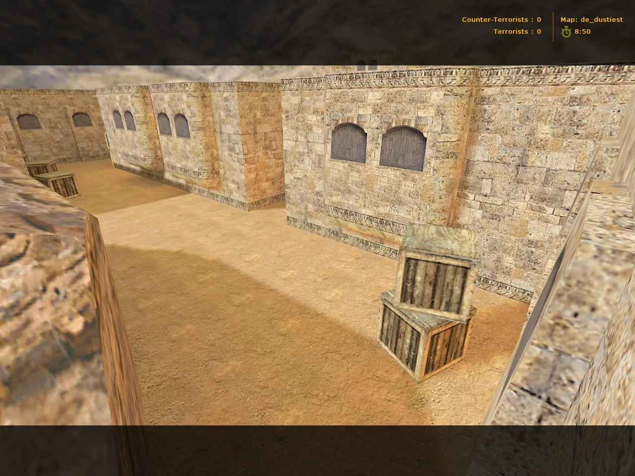 Скачать Карта de_dustiest для CS 1.6: тактика за терр и спецназ, точки, .nav и оптимизация wpoly/epoly - Скриншот