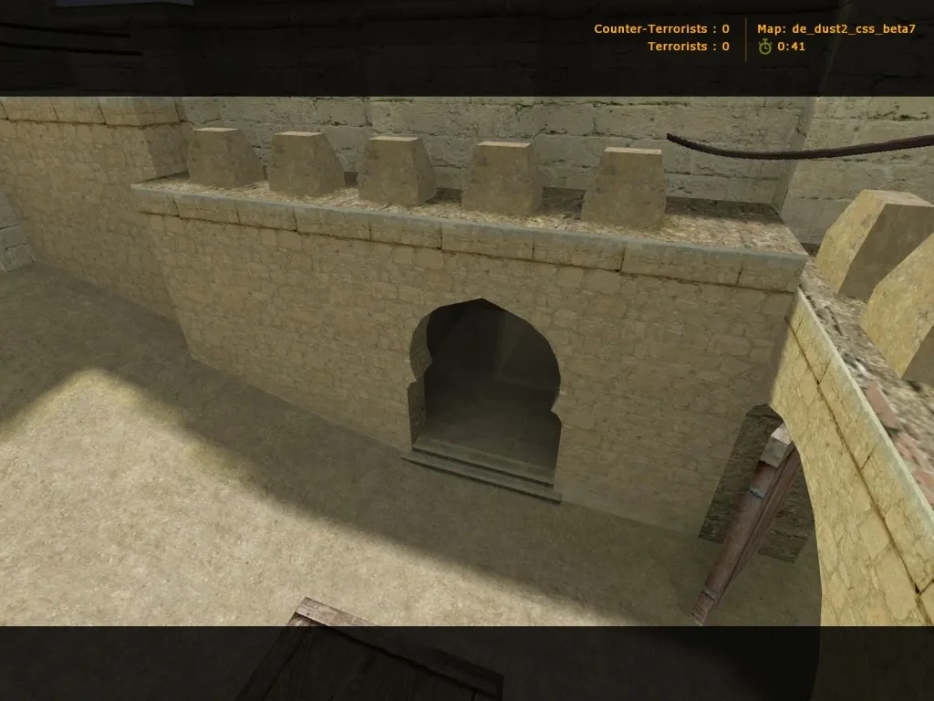 de_dust2_css_beta7 для CS 1.6: баланс сторон, точки, .nav и оптимизация wpoly/epoly — скриншот 6