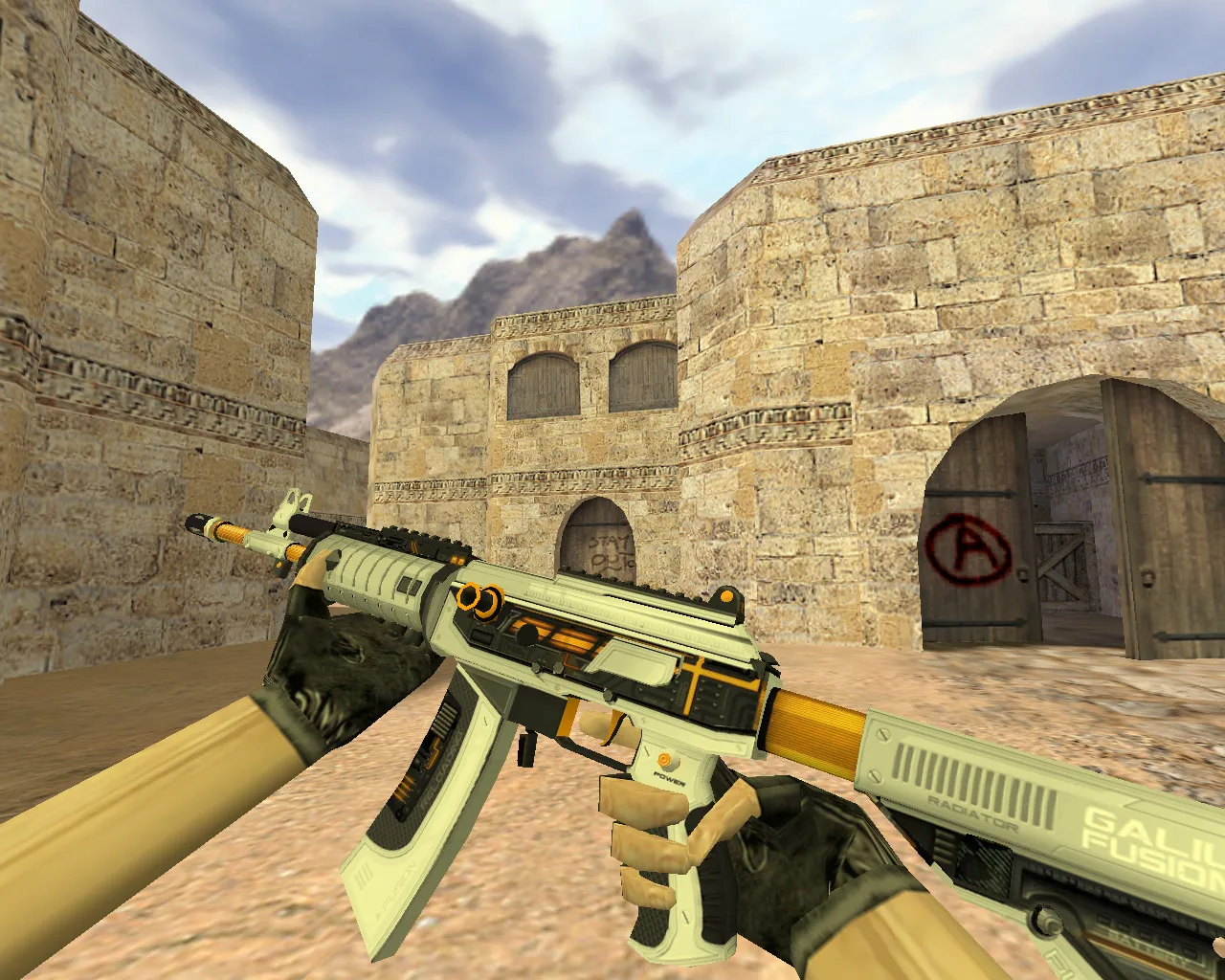 Скачать Модель «Galil Слияние» для CS 1.6 - Оружие с уникальной анимацией - Скриншот