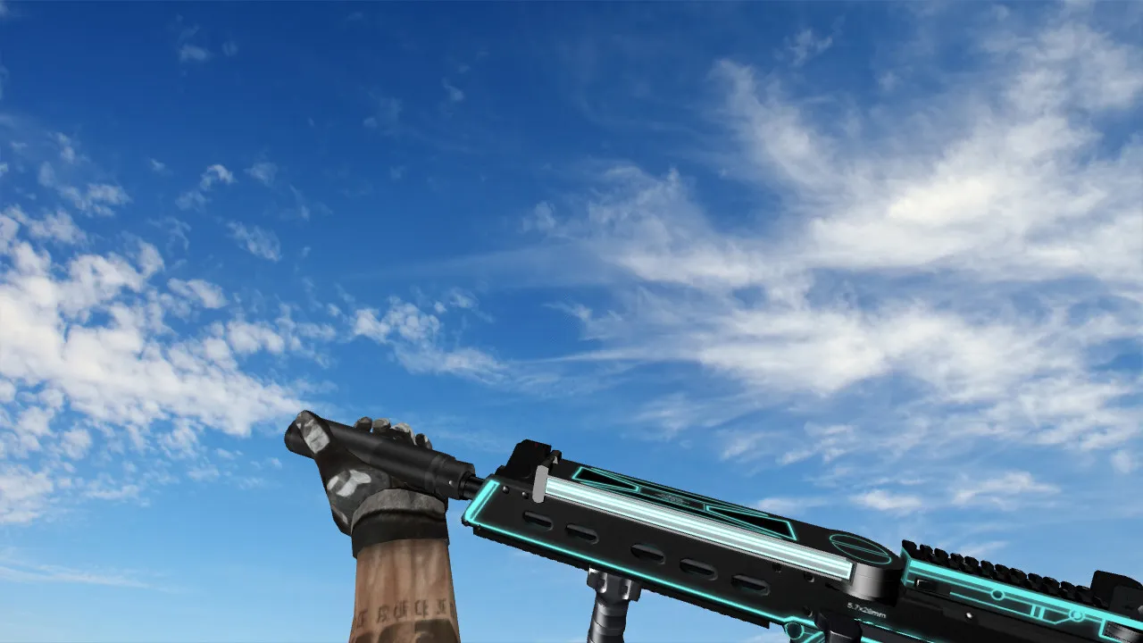 Скачать Модель «TRON AR57» для CS 1.6 - Качественная замена P90 - Скриншот