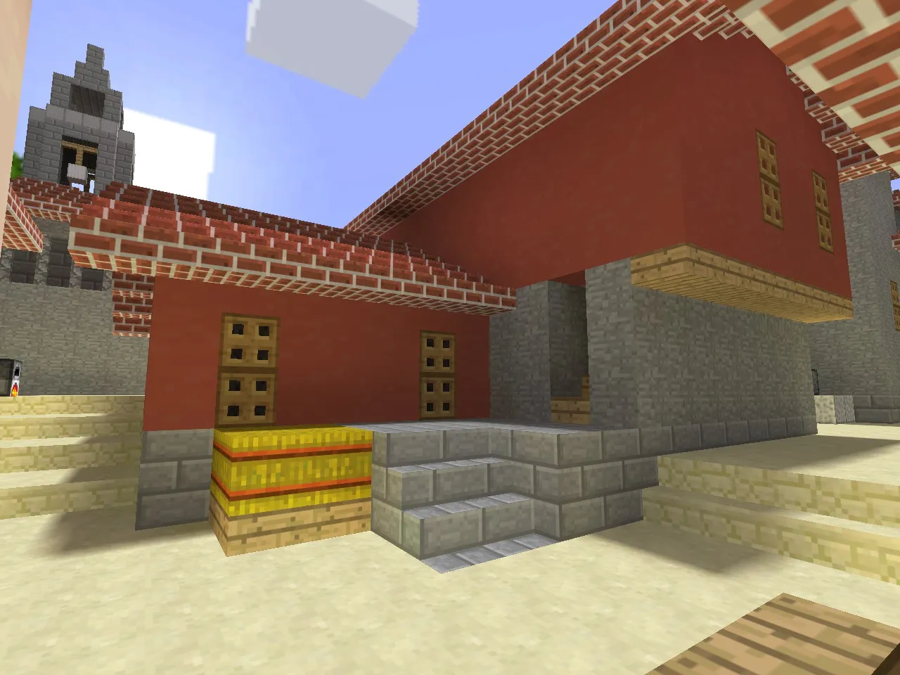 Карта de_inferno_minecraft для CS 1.6 - Тактические возможности и оптимизация — скриншот 7