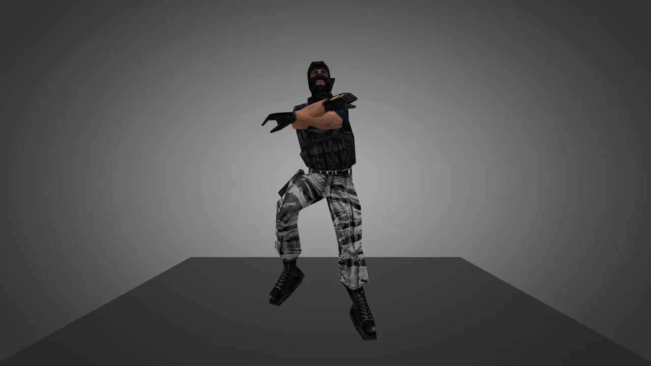 Скачать Модель «Terror Gangnam Style» для CS 1.6 - Уникальный скин для игроков - Скриншот