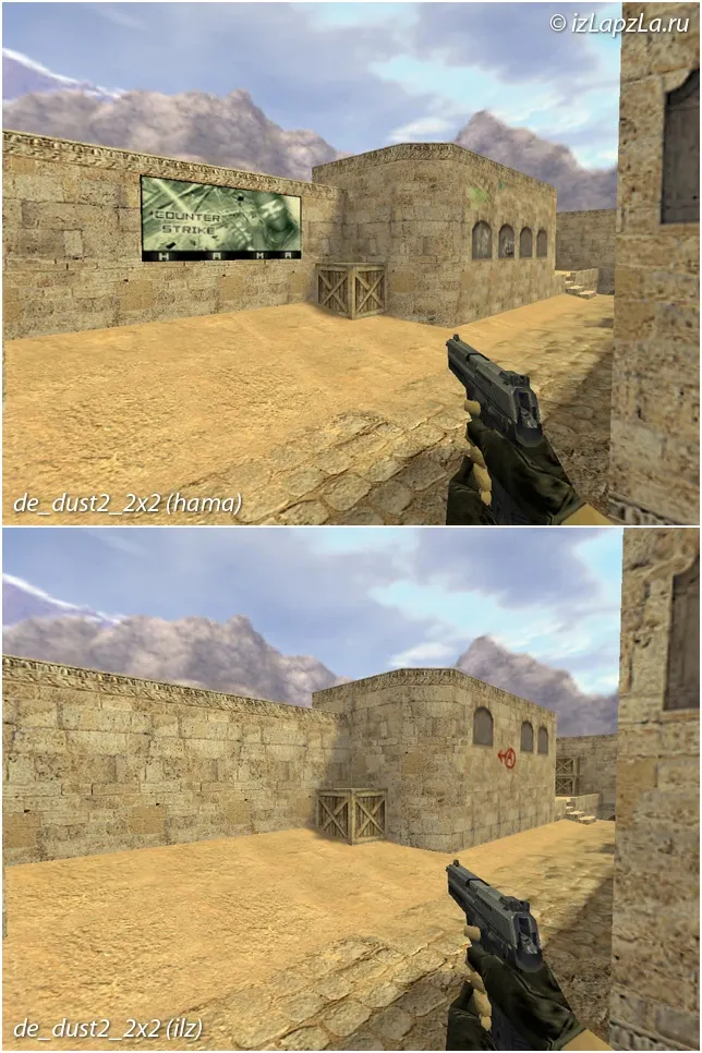 Скачать de_dust2_2x2_ilz — DE карта для CS 1.6: баланс сторон, точки, спавны и нав для ботов - Скриншот