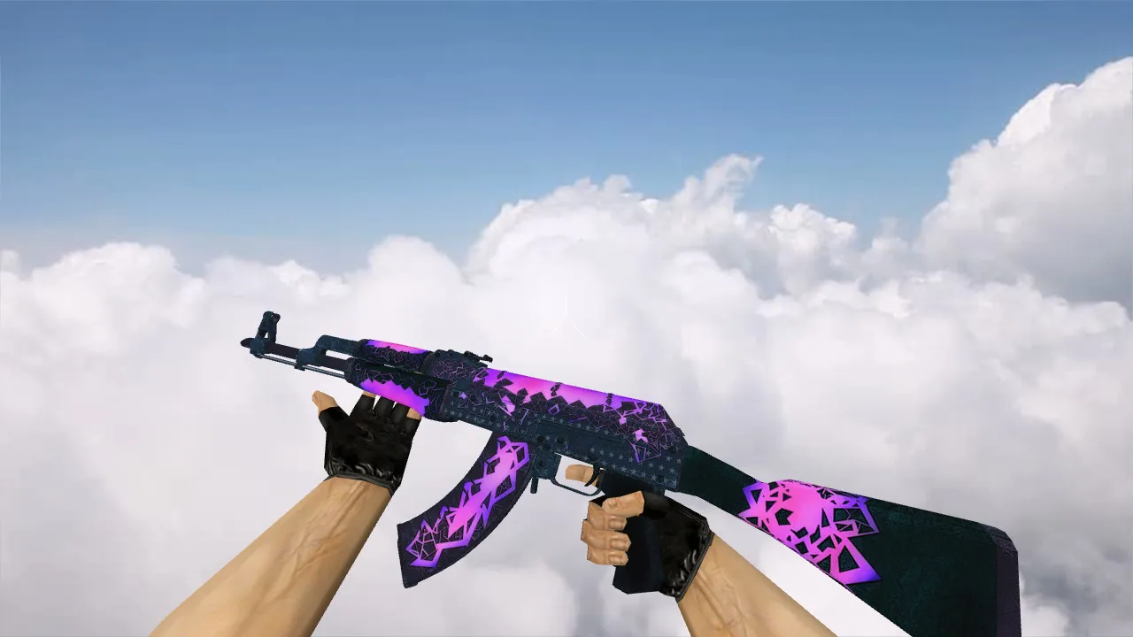 Скачать Модель v_ak47 Tale для CS 1.6: p_ак47 и w_ak47, звуки, анимация осмотра, качество текстур - Скриншот