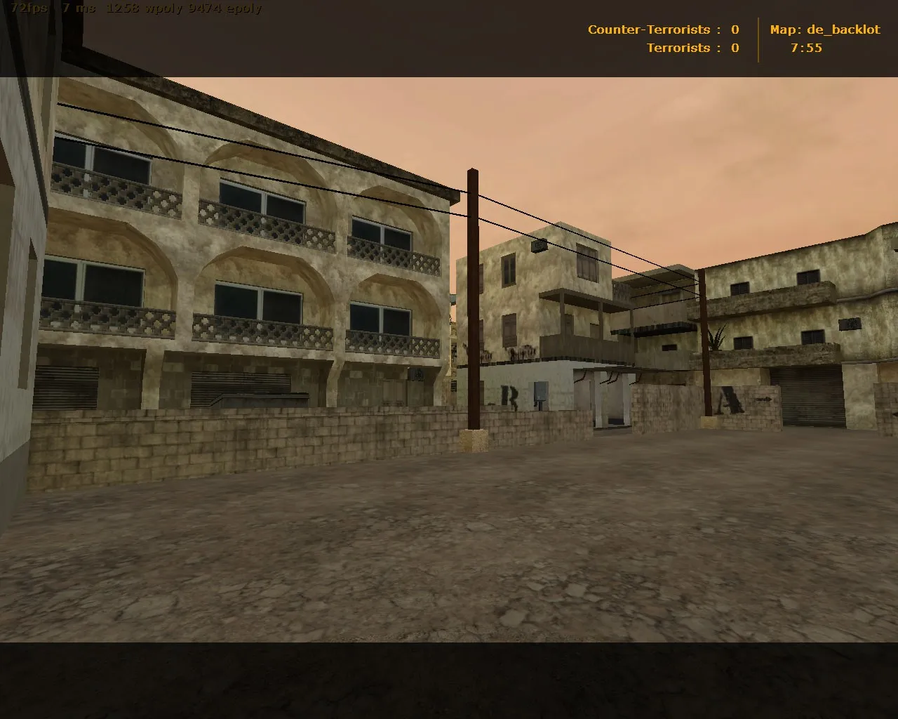 Скачать de_backlot карта для CS 1.6: точки, маршруты, .nav, оптимизация wpoly/epoly - Скриншот