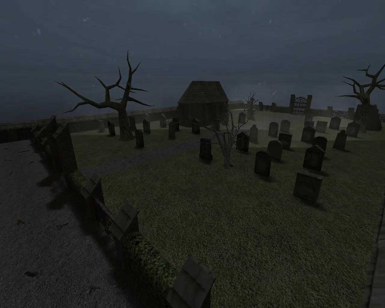 Скачать fy_cemetery карта для CS 1.6: план-схема, ротации, точки, оптимизация и боты - Скриншот