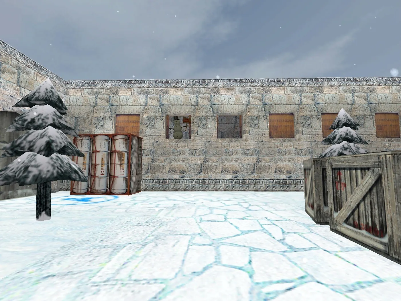 Скачать Карта de_seno_christmas для CS 1.6 – Тактический анализ и особенности - Скриншот