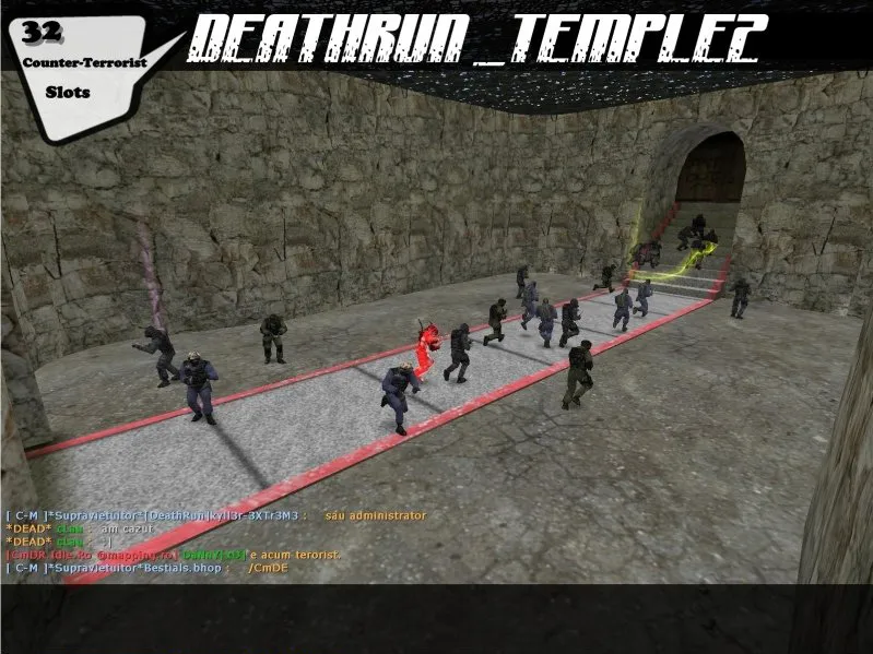 Скачать deathrun_temple2 для CS 1.6: карта, точки, .nav для ботов, оптимизация и установка - Скриншот