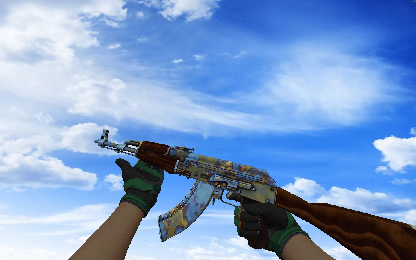 Скачать Пак оружия CS 1.6 с ☆ мотоциклетными перчатками «Черепаха»: AK-47, AWP, ножи и керамбиты с осмотром - Скриншот