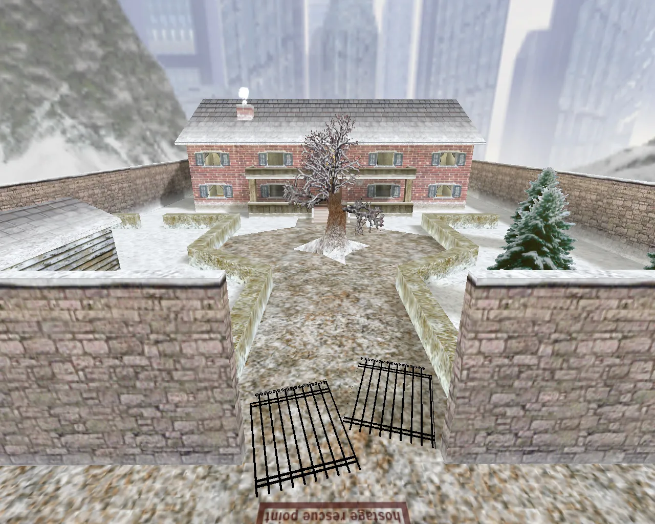 Скачать cs_coldmansion — карта для CS 1.6: планировка, точки, .nav для ботов и оптимизация - Скриншот