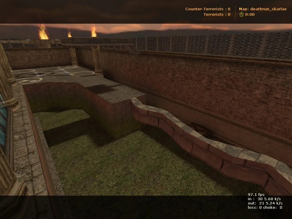 Скачать deathrun_skarlax для CS 1.6: тактика за терр/контр, точки, настройка ботов, .nav и оптимизация - Скриншот