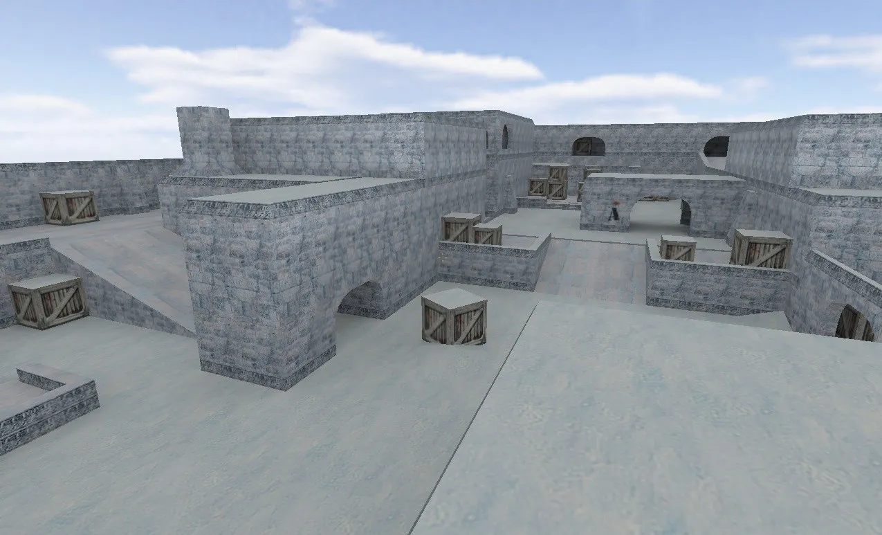 de_cold_day для CS 1.6: тактика сторон, точки, боты .nav и оптимизация wpoly/epoly — скриншот 2