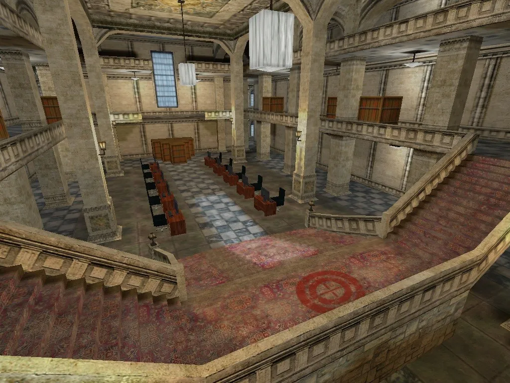 Скачать Карта de_hc_gzmansion для CS 1.6: точки, роли, боты (.nav), оптимизация wpoly/epoly - Скриншот