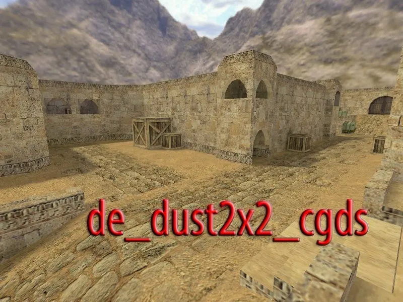 Скачать de_dust2x2_cgds — DE карта для CS 1.6: точки, раунды, .nav и оптимизация - Скриншот