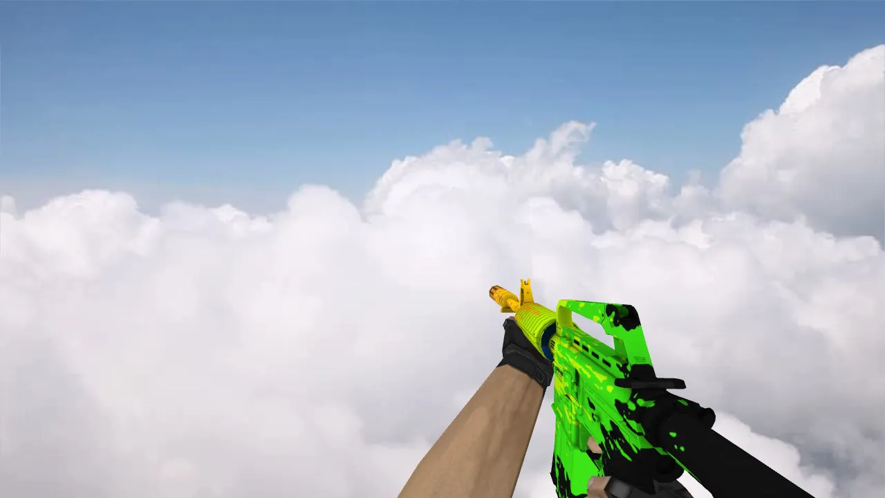 Скачать Модель M4A1 «Fat Cap» для CS 1.6: v_/p_/w_ файлы, звуки, анимация осмотра, текстуры - Скриншот