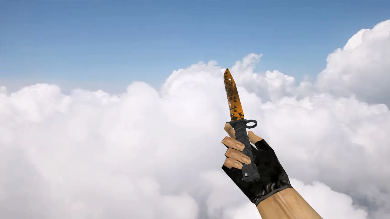 Модель ножа Bayonet «Реактор» для CS 1.6: v_ и p_ модели, звуки, анимация осмотра, текстуры — скриншот 1