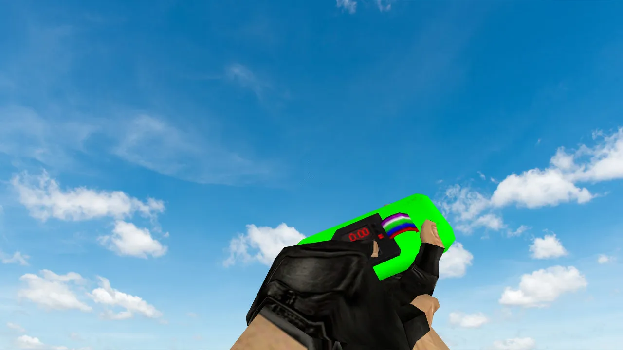 Скачать Модель «C4 Nature Green» v_ для CS 1.6: p_ и w_ файлы, звук, анимация осмотра, качество текстур - Скриншот