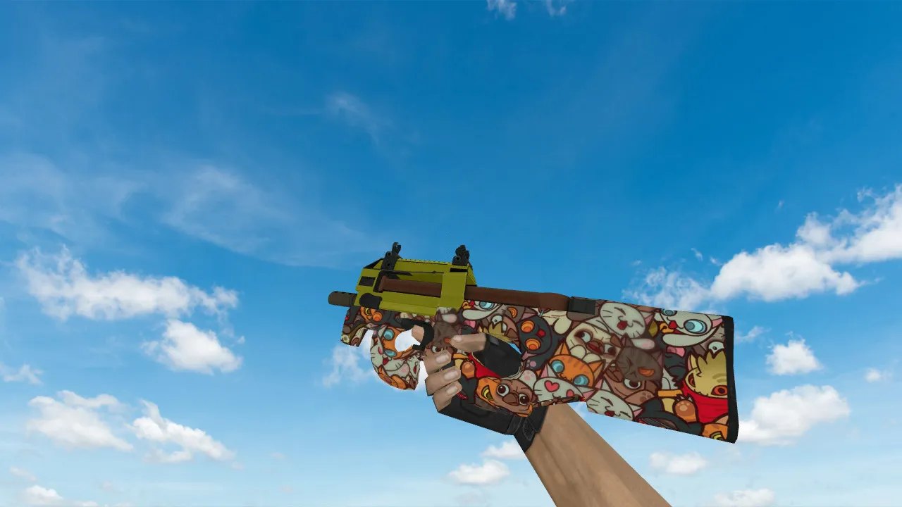 Скачать Модель P90 «ЛАПКИ» для CS 1.6 - Уникальный стиль и качество - Скриншот
