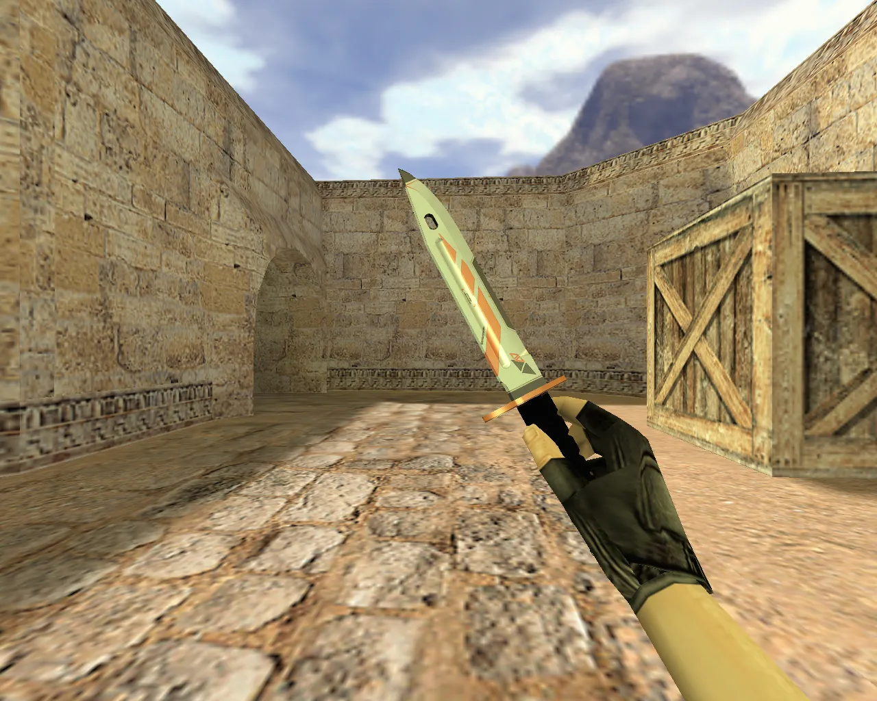 Скачать Модель «Штык-нож Азимов» v_knife_p для CS 1.6: звуки, анимация осмотра, текстуры, установка без риска - Скриншот