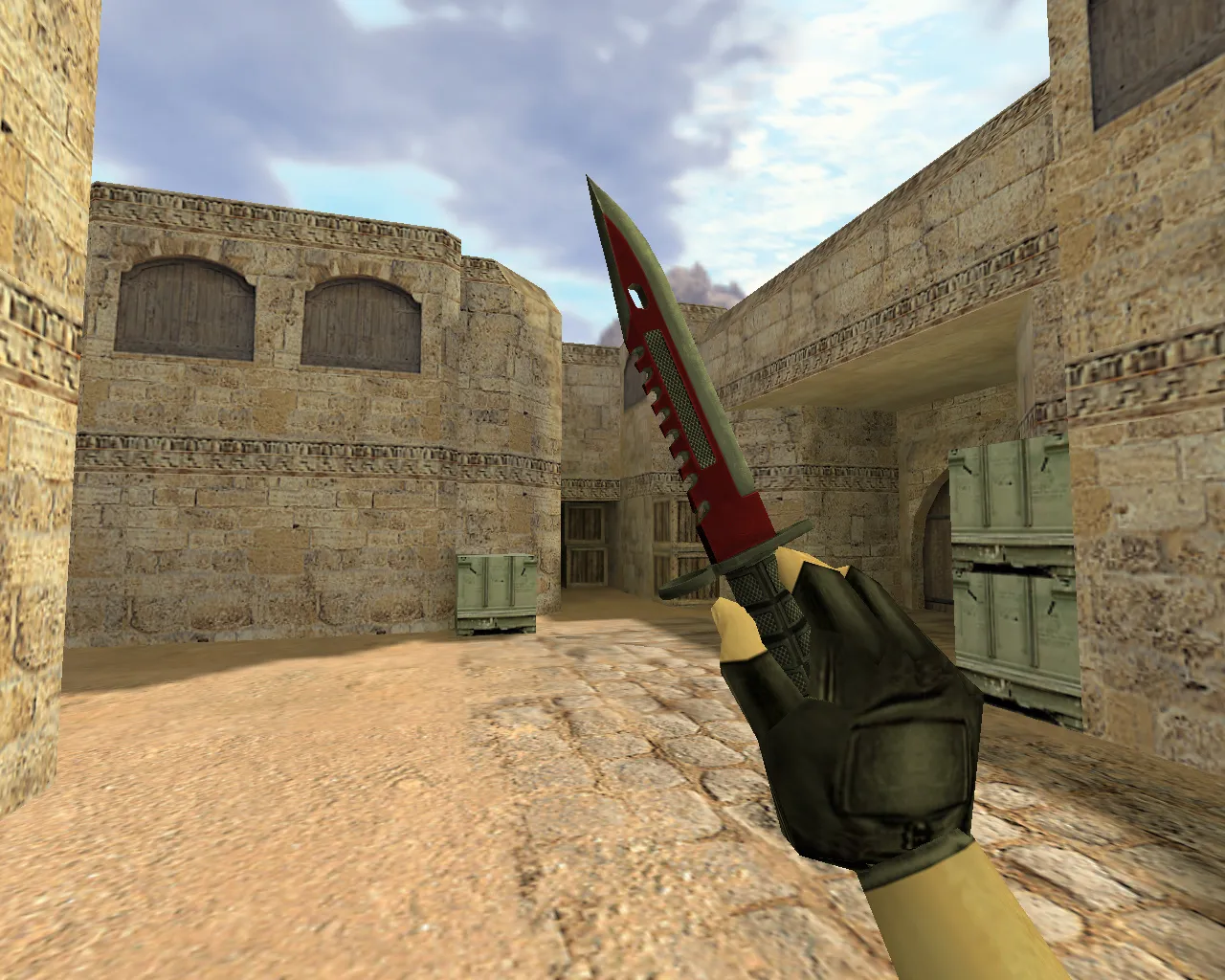 Скачать Штык-нож M9 Автотроника v_model ножа для CS 1.6: p_ и w_ модели, звук, осмотр и текстуры - Скриншот