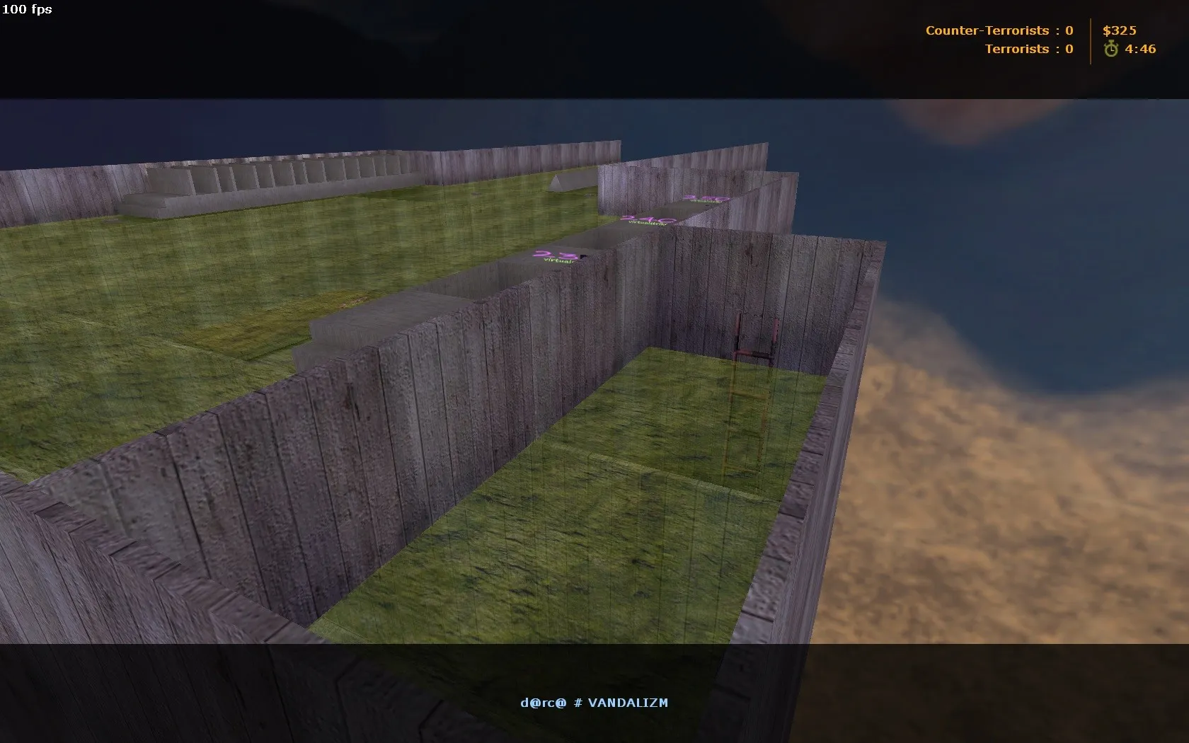Скачать deathrun_virtualstrike_v2 — карта для CS 1.6: точки, маршруты, .nav и оптимизация - Скриншот