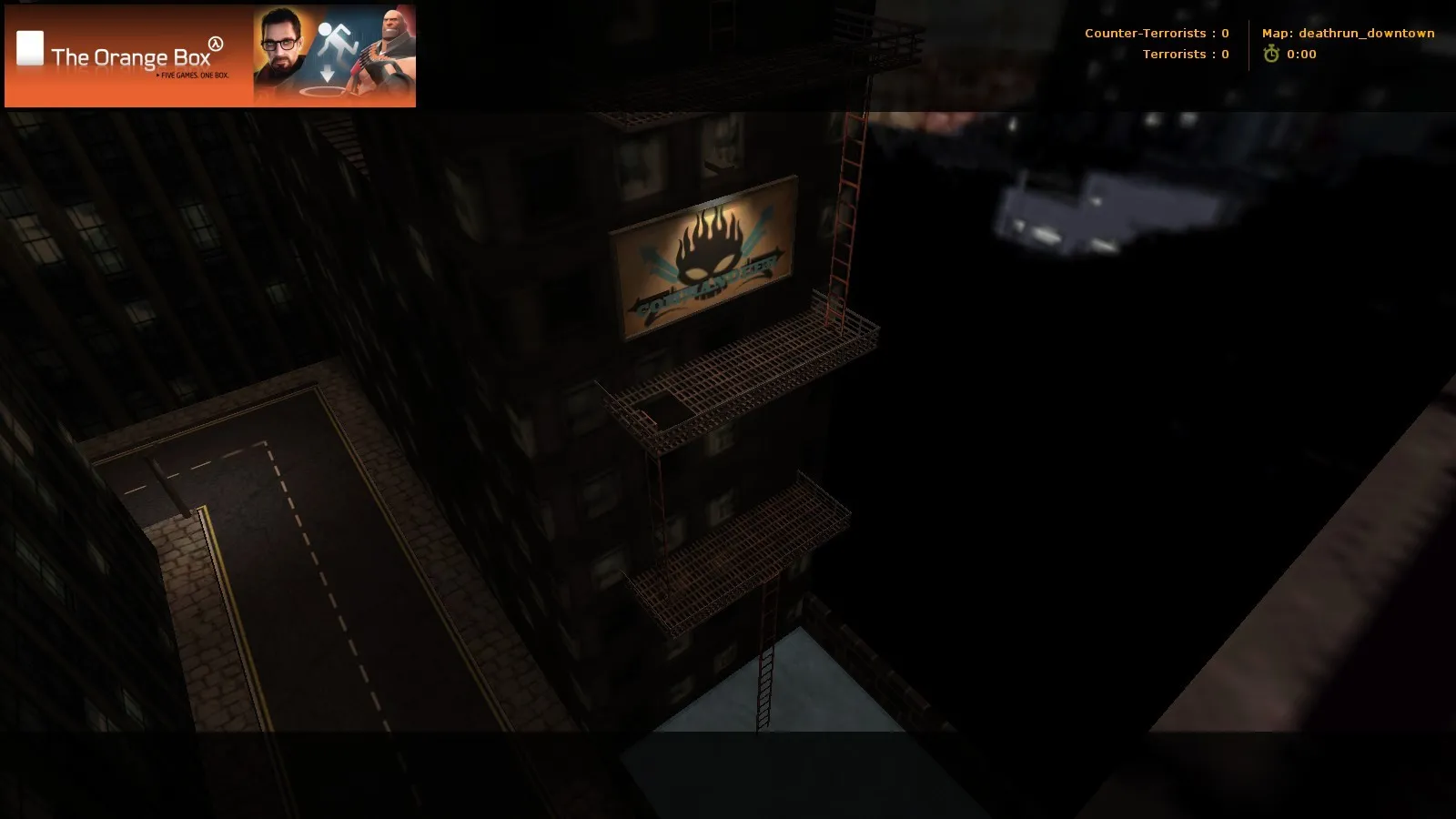 Скачать Карта deathrun_downtown для CS 1.6: deathrun, раунды с ловушками и тактика для CT/T - Скриншот