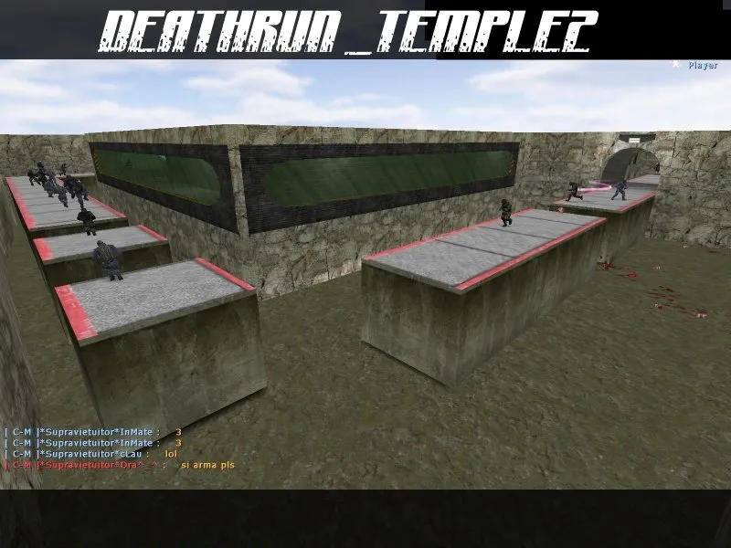 Скачать deathrun_temple2 для CS 1.6: карта, точки, .nav для ботов, оптимизация и установка - Скриншот