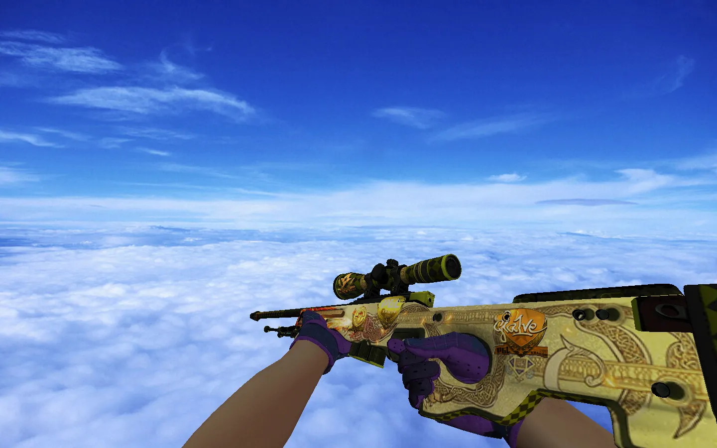 Скачать Модель «Сувенирный AWP | История о драконе» для CS 1.6 - Скриншот