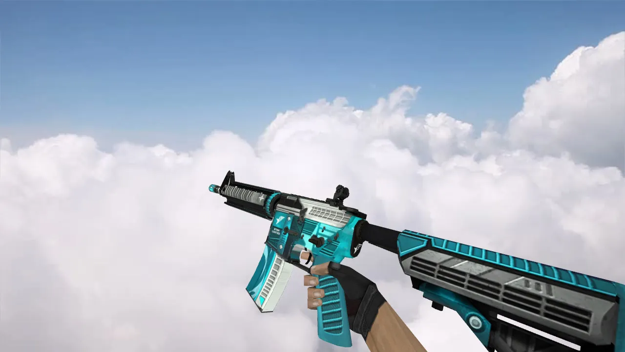 Скачать Модель M4A4 Star Limited v_ для CS 1.6: p_ w_ звуки, анимация осмотра, текстуры и качество модели - Скриншот