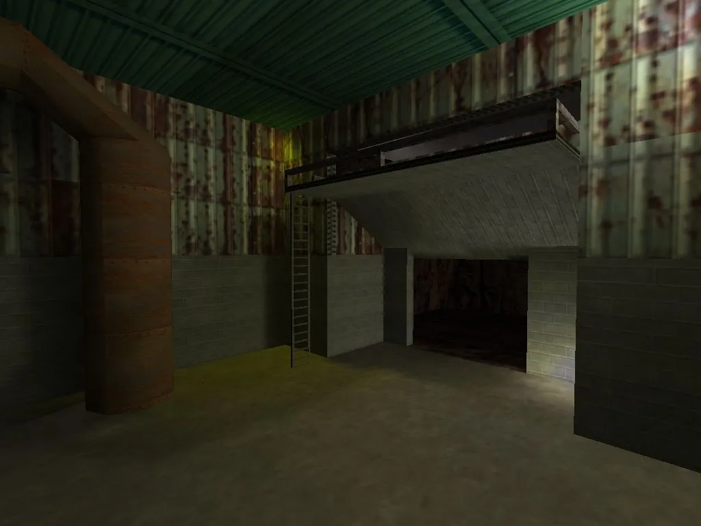 Карта de_nuke2 для CS 1.6: стратегические возможности и тактики — скриншот 1