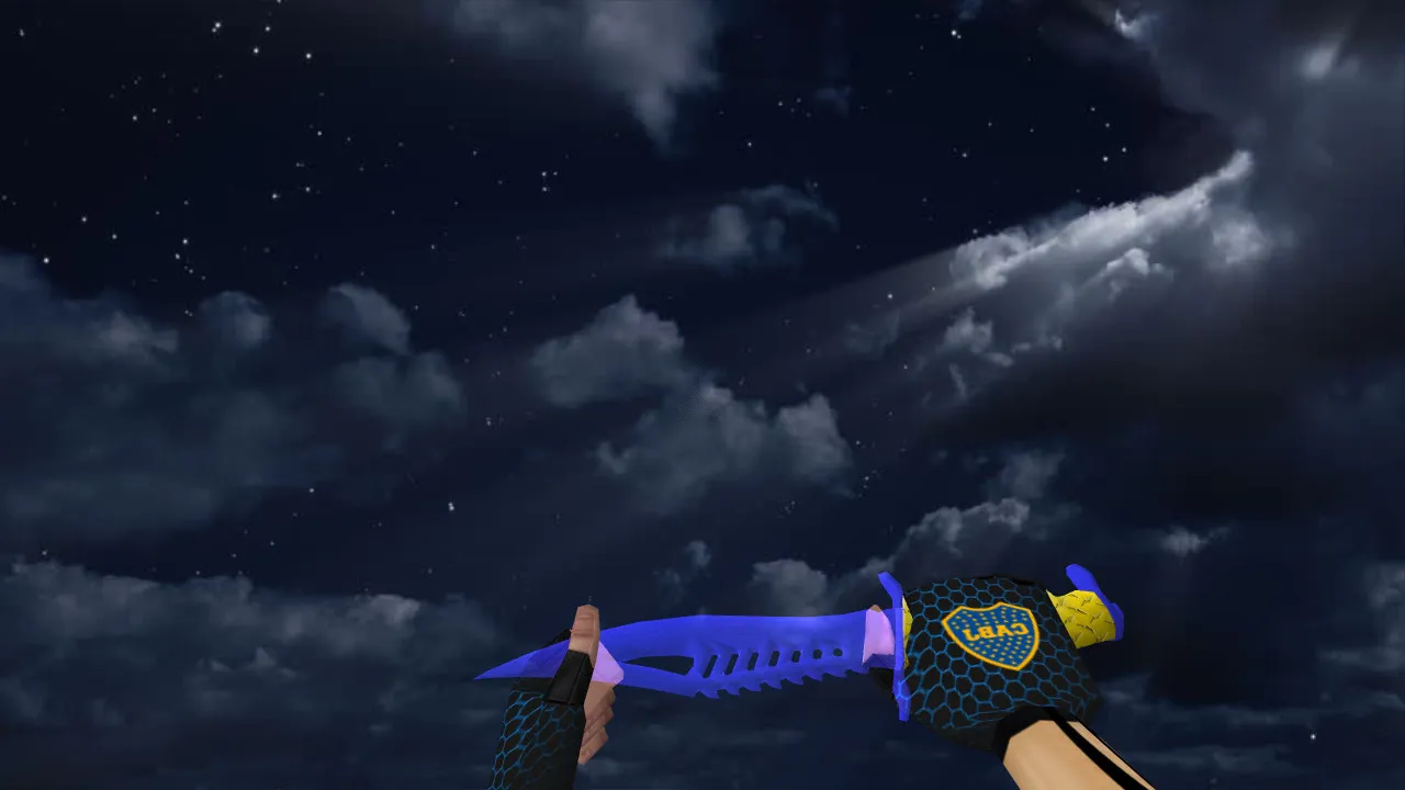 Модель «Nautilus Knife Boca Juniors» (v_ / p_ / w_) для CS 1.6: звук, анимация осмотра, текстуры — скриншот 2