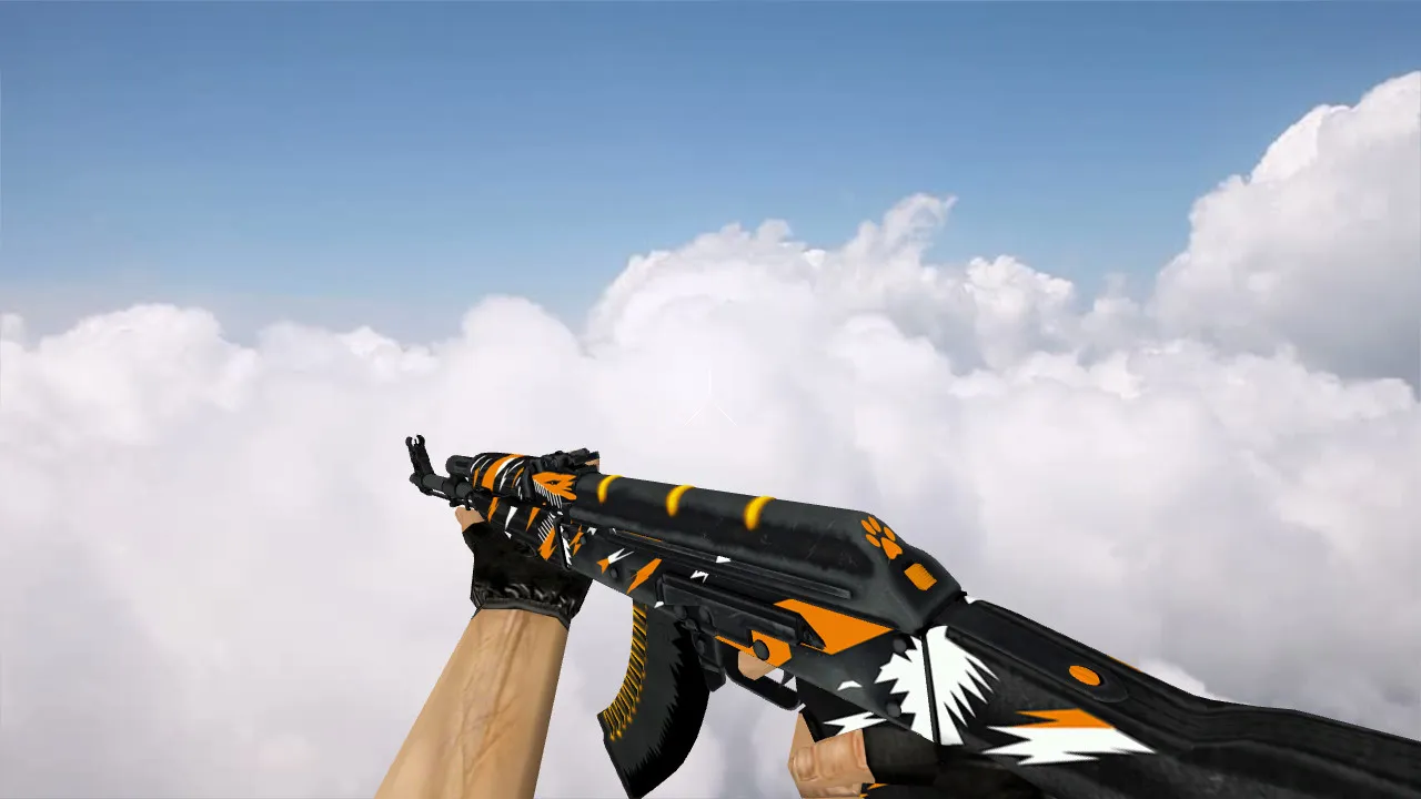 Скачать Модель v_ оружия AK-47 The Slayer (p_ и w_) для CS 1.6: звуки, анимация осмотра, текстуры и настройка - Скриншот