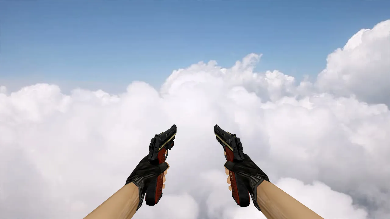 Скачать Модель «Dual Berettas Comrade Military Black» для CS 1.6 - Скриншот