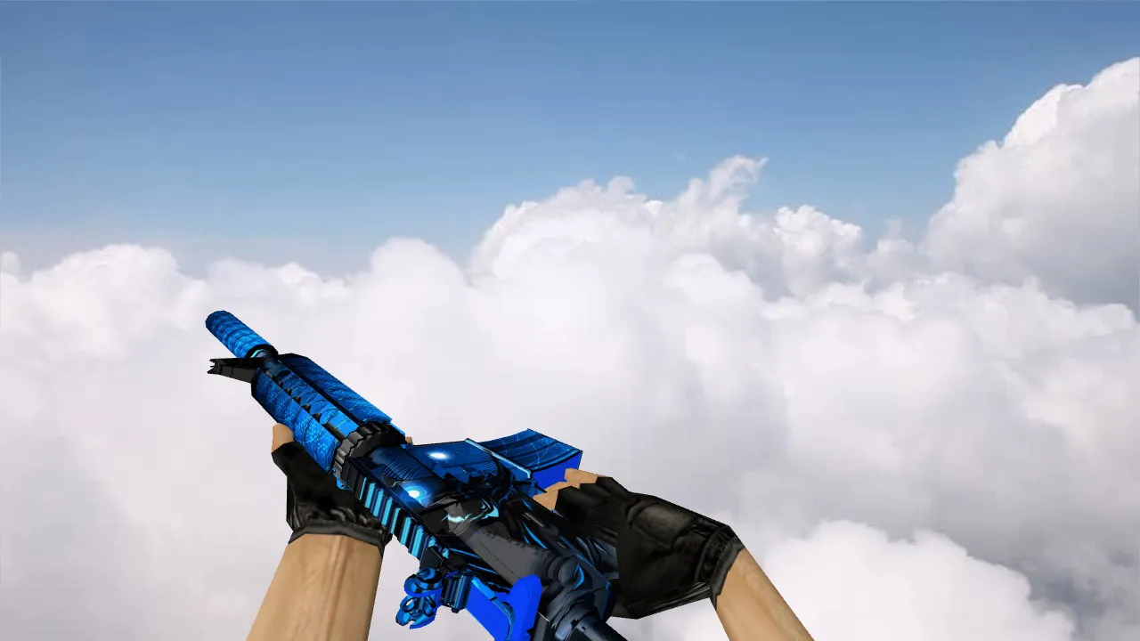 Скачать Модель M4A4 Melanik Abyssal (v_, p_, w_) для CS 1.6: звуки, анимация осмотра, текстуры и качество - Скриншот