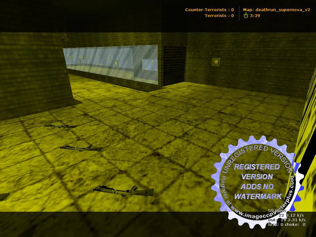 Скачать deathrun_supernova_v2 для CS 1.6: карта deathrun, раунды, ловушки, точки и оптимизация - Скриншот