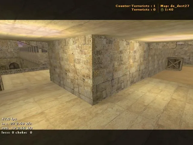 Скачать de_dust27 для CS 1.6: тактика, точки и боты (.nav), оптимизация wpoly/epoly - Скриншот
