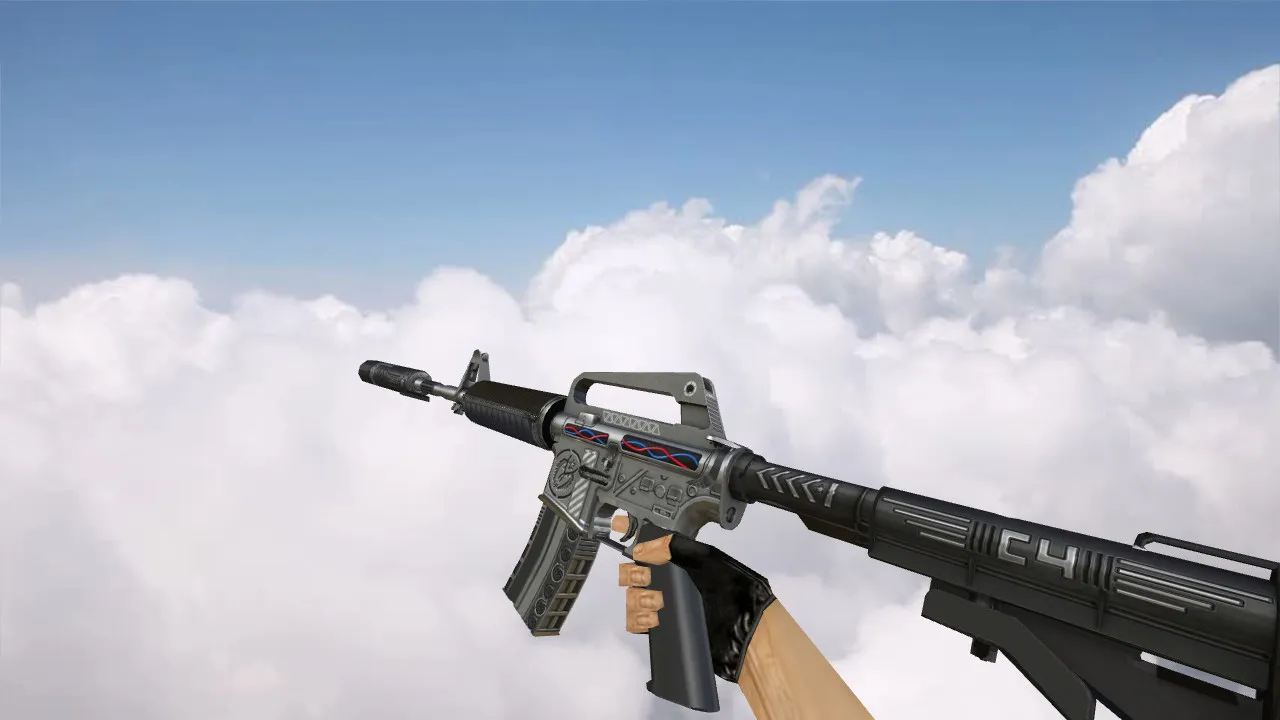 Модель M4A1 Defuser v_ / p_ / w_ для CS 1.6: звуки, анимация осмотра, текстуры и настройка отображения — скриншот 1
