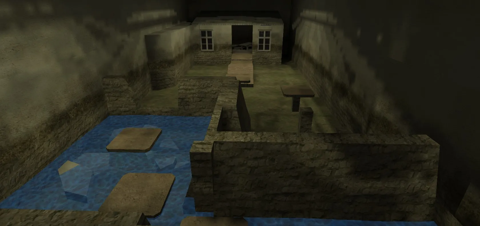 Скачать deathrun_unreal_tuscan — deathrun карта для CS 1.6: тактика точек, боты (.nav), оптимизация - Скриншот