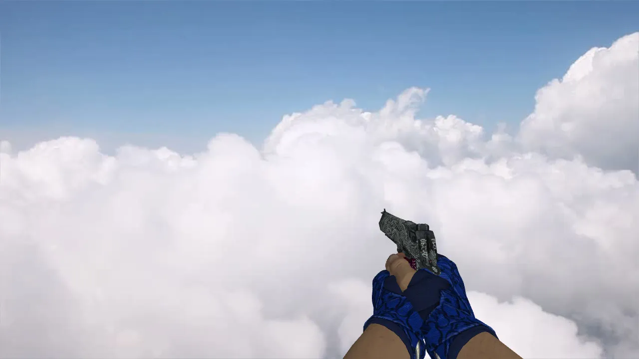 Скачать Пак моделей оружия «Hand Wraps Cobalt Skulls Pack» для CS 1.6: v_ p_ w_ модели, звуки, анимация осмотра и текстуры - Скриншот